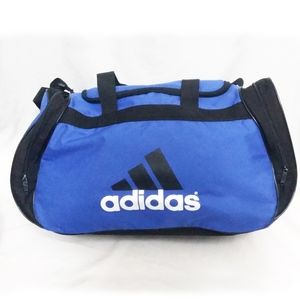 Adidas Blue Spell-Out Duffle Bag